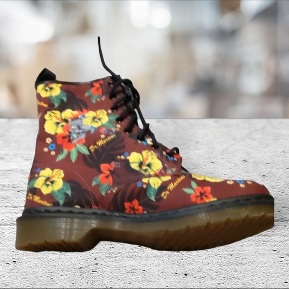 Dr martens Hawaiian punk T canvas boots size 9 - Picture 8 of 13